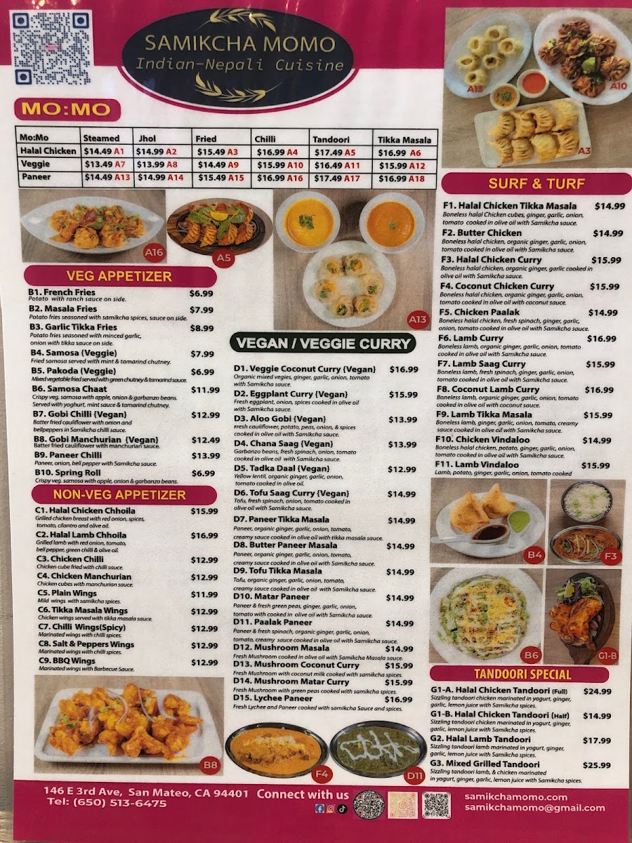 Menu Samikcha Momo Indian-Nepali Cuisine-1