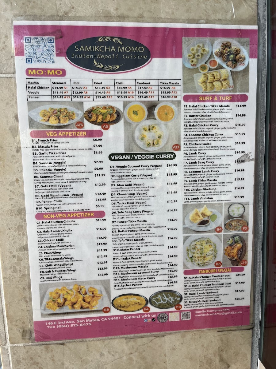 Menu Samikcha Momo Indian-Nepali Cuisine-3