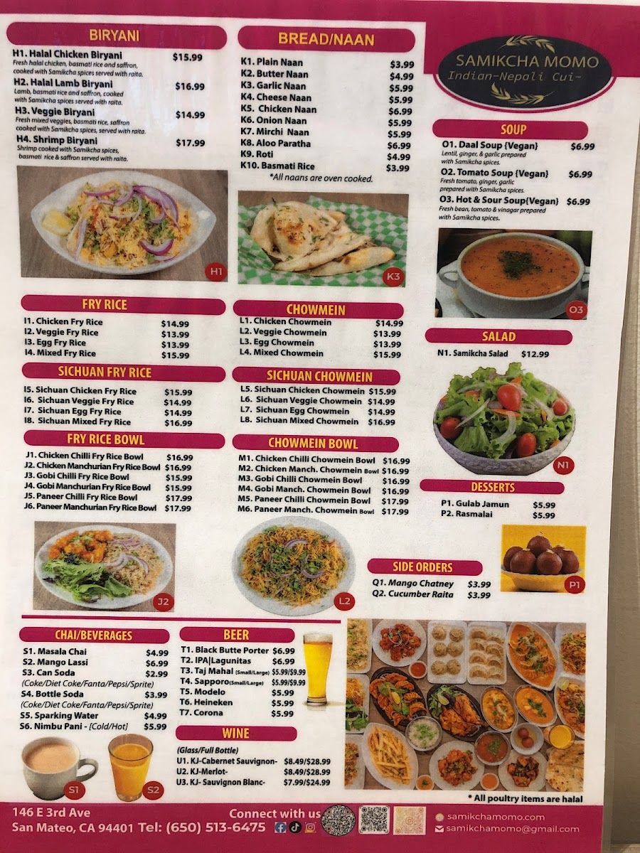 Menu Samikcha Momo Indian-Nepali Cuisine-4