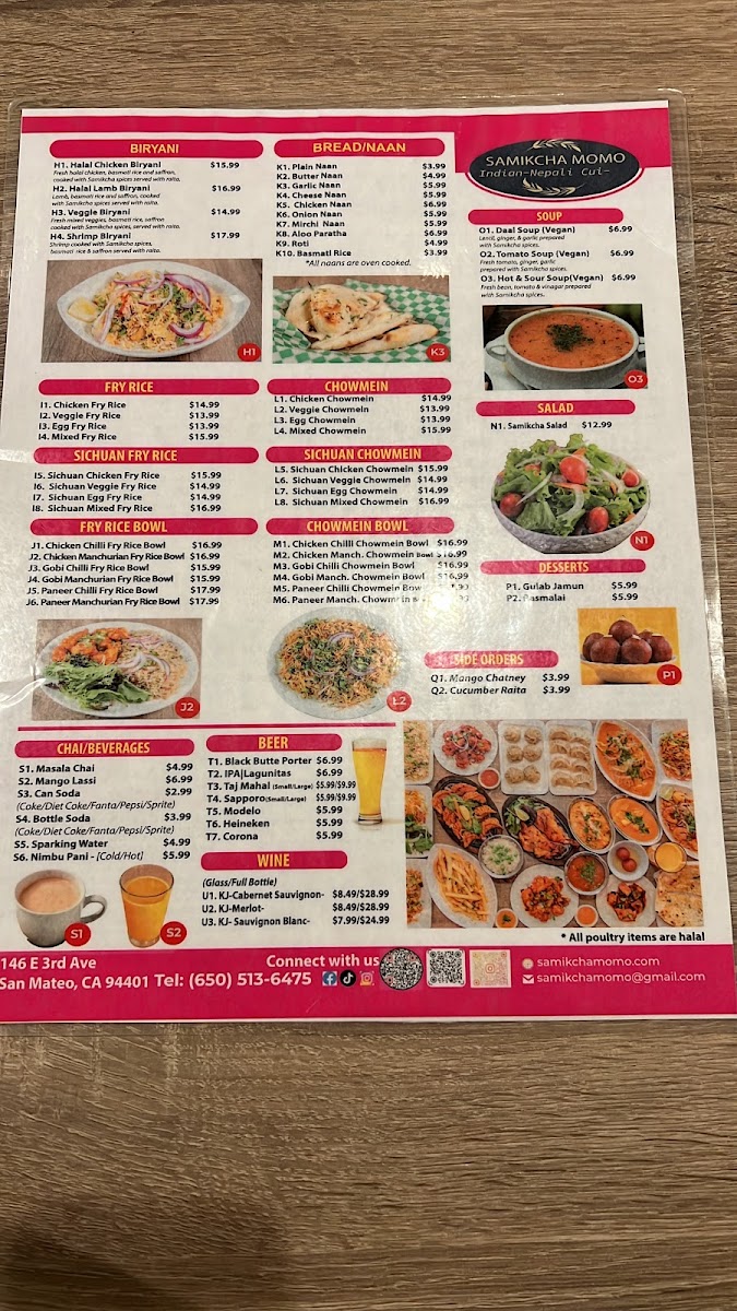 Menu Samikcha Momo Indian-Nepali Cuisine-7